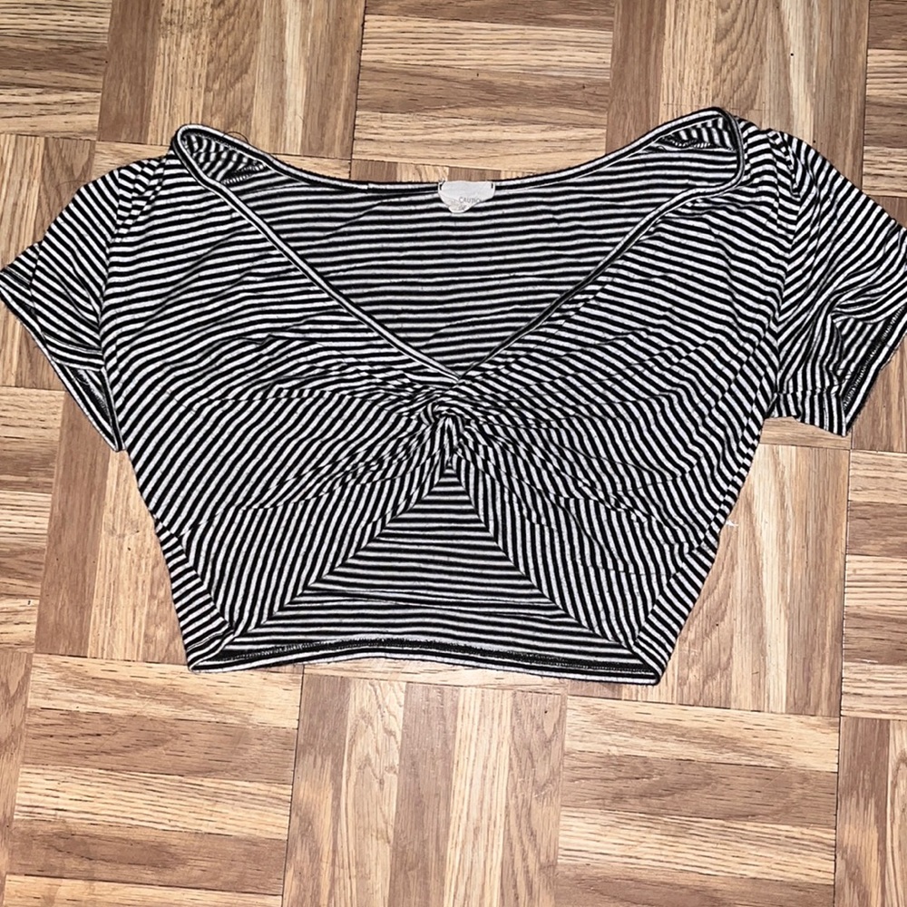 Small striped crop top